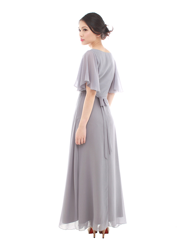 Victoria Maxi Dress in Grey